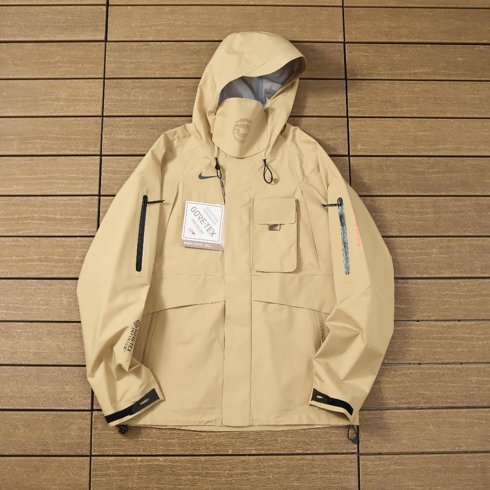 Nike x Travis Scott Classic Cream Hooded Trench Coat
